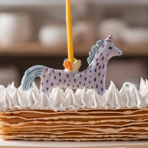 Cake Topper Unicornio Morado